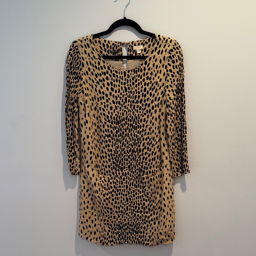 J Crew Leopard Print Women's Dress